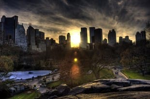 NYC Central Park at 645 PM