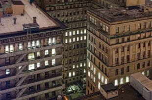 Philadelphia Downtown Buildings at Night-3