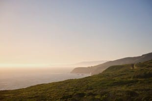 Sunset in California at the Marin Headlands